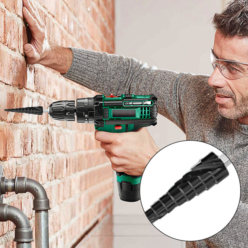 ⏳Time-limited Special⌛High Hardness Spiral Flute Step Drill Bit Set (5pcs set)