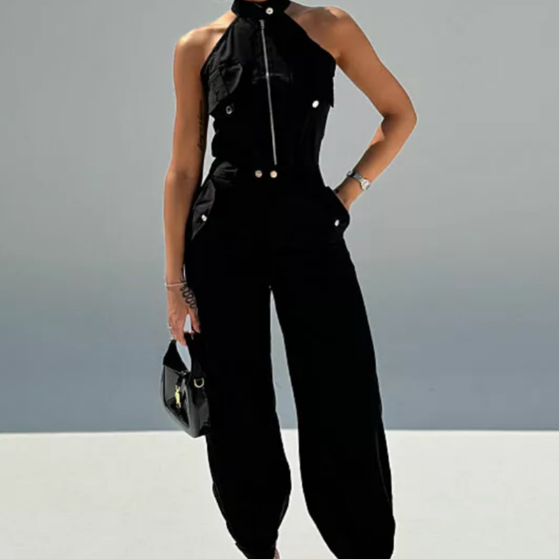 ⏳Time-limited Special⏰Women's Sleeveless Crop Top & High-Waist Pants Outfit