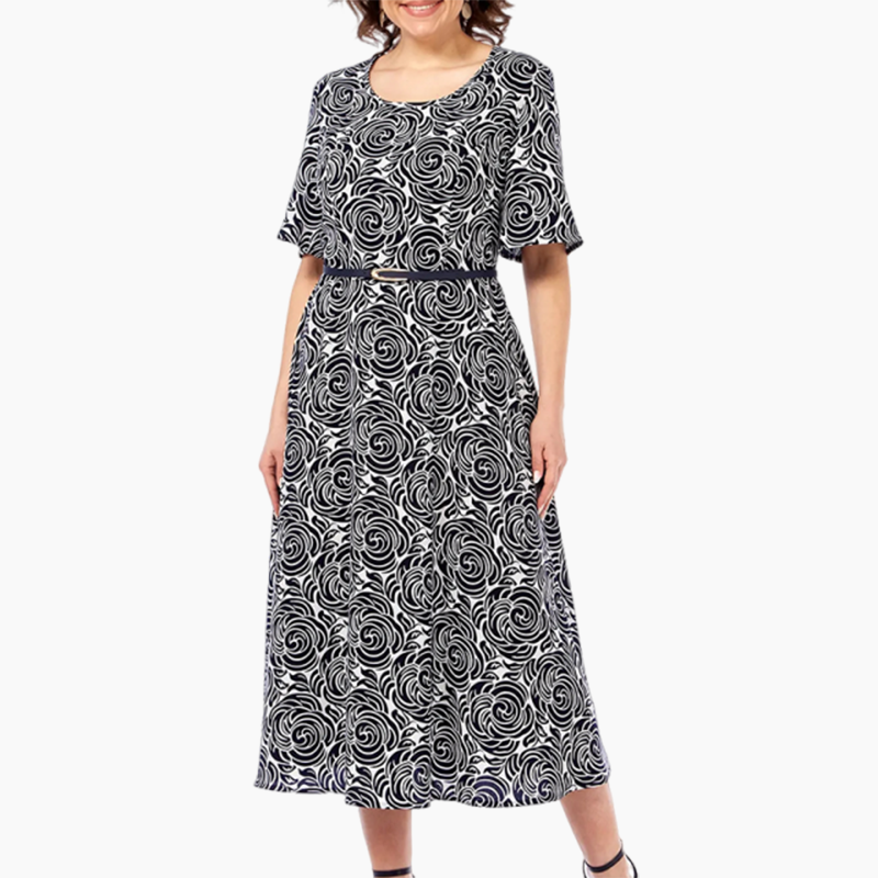 🌴Summer Specials🌴Elegant Printed Maxi Dress with Belt