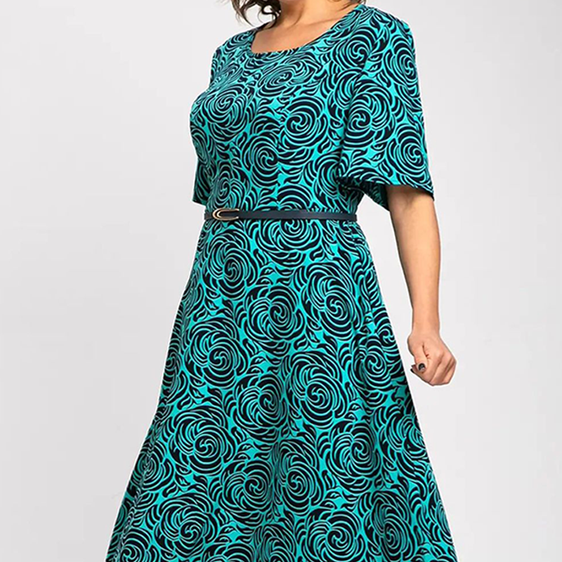 🌴Summer Specials🌴Elegant Printed Maxi Dress with Belt