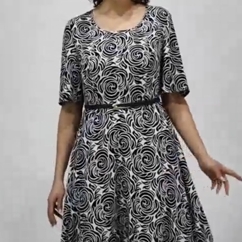 🌴Summer Specials🌴Elegant Printed Maxi Dress with Belt