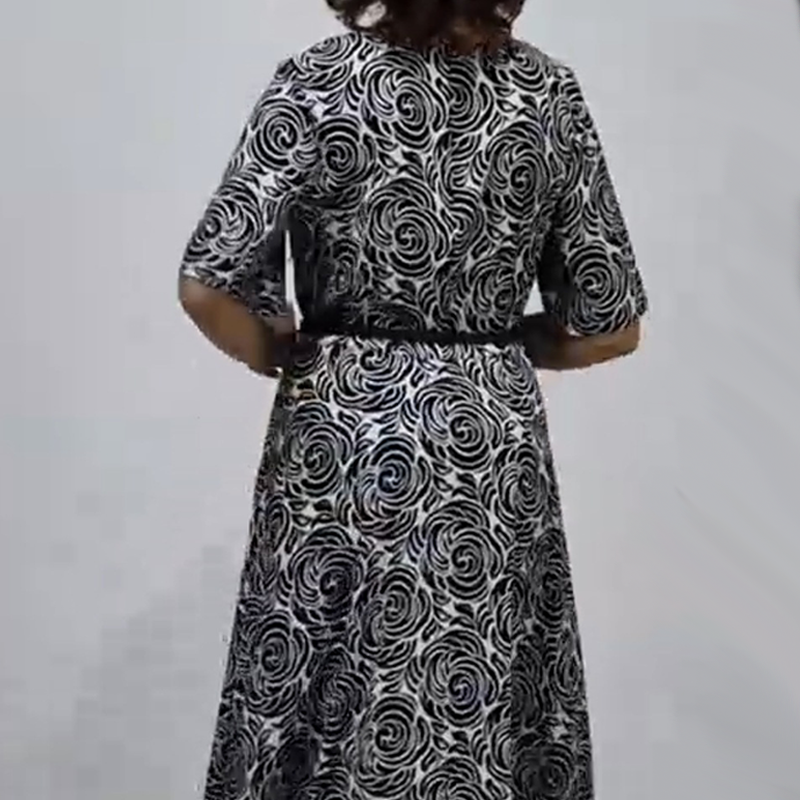 🌴Summer Specials🌴Elegant Printed Maxi Dress with Belt