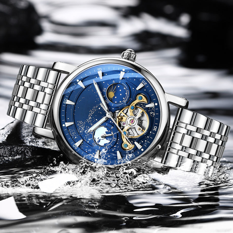 ⏳Time-limited Special⌛Men's Luxury Automatic Luminous Starry Sky Watch