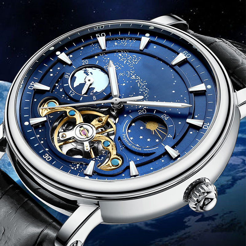 ⏳Time-limited Special⌛Men's Luxury Automatic Luminous Starry Sky Watch
