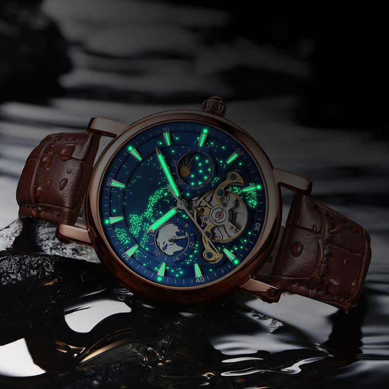 ⏳Time-limited Special⌛Men's Luxury Automatic Luminous Starry Sky Watch