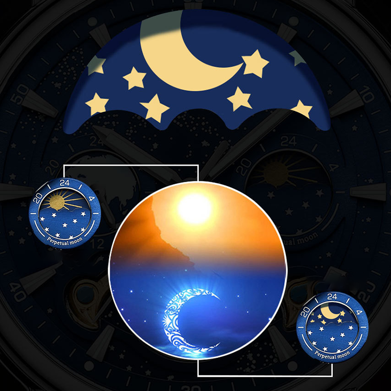 ⏳Time-limited Special⌛Men's Luxury Automatic Luminous Starry Sky Watch