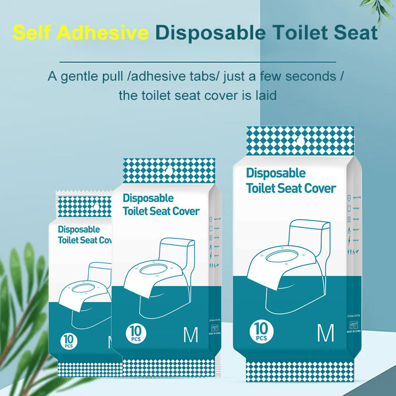 š„ Limited Time Half Price - No Peel Adhesive Disposable Toilet Cover