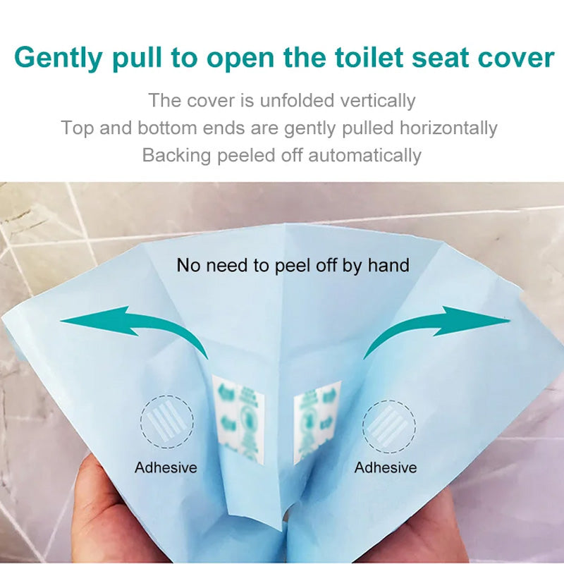 š„ Limited Time Half Price - No Peel Adhesive Disposable Toilet Cover