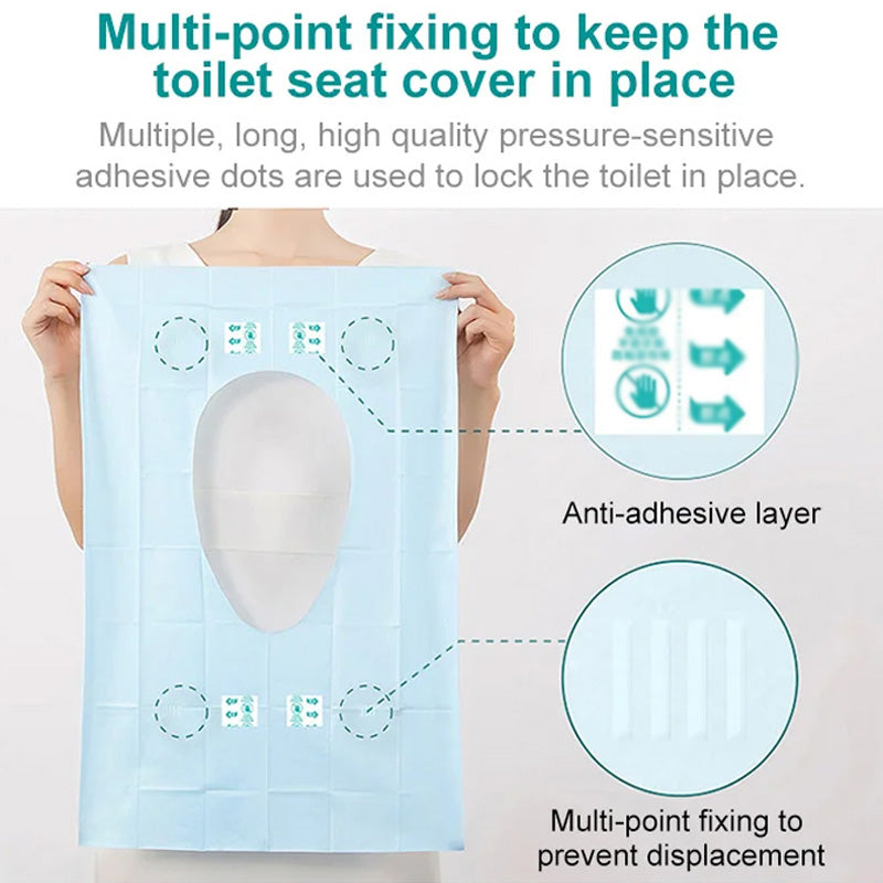 š„ Limited Time Half Price - No Peel Adhesive Disposable Toilet Cover