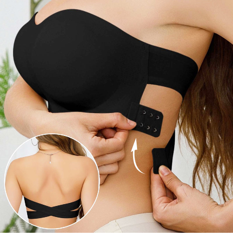 ⏳Time-limited Special⏰Women's Non-Slip Strapless Wireless Bra with Crossover Side Closure