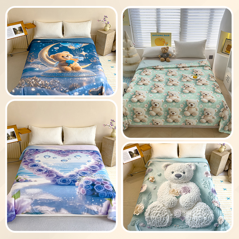 ⏳Time-limited Special⌛Cute Cartoon Cool Feeling Light Air-conditioning Quilt