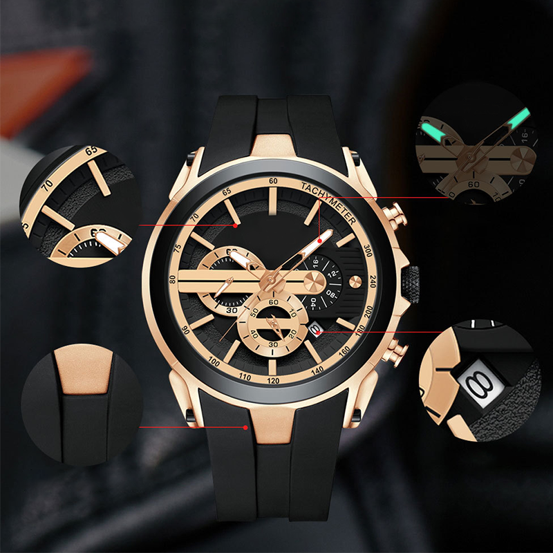 ⏳Time-limited Special💎Stylish sports watch with luminous display, silicone strap and waterproof design