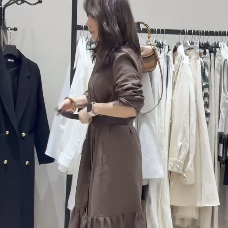 💕What should I wear tomorrow?💕Women's Button Up Long Sleeve Shirt Dress