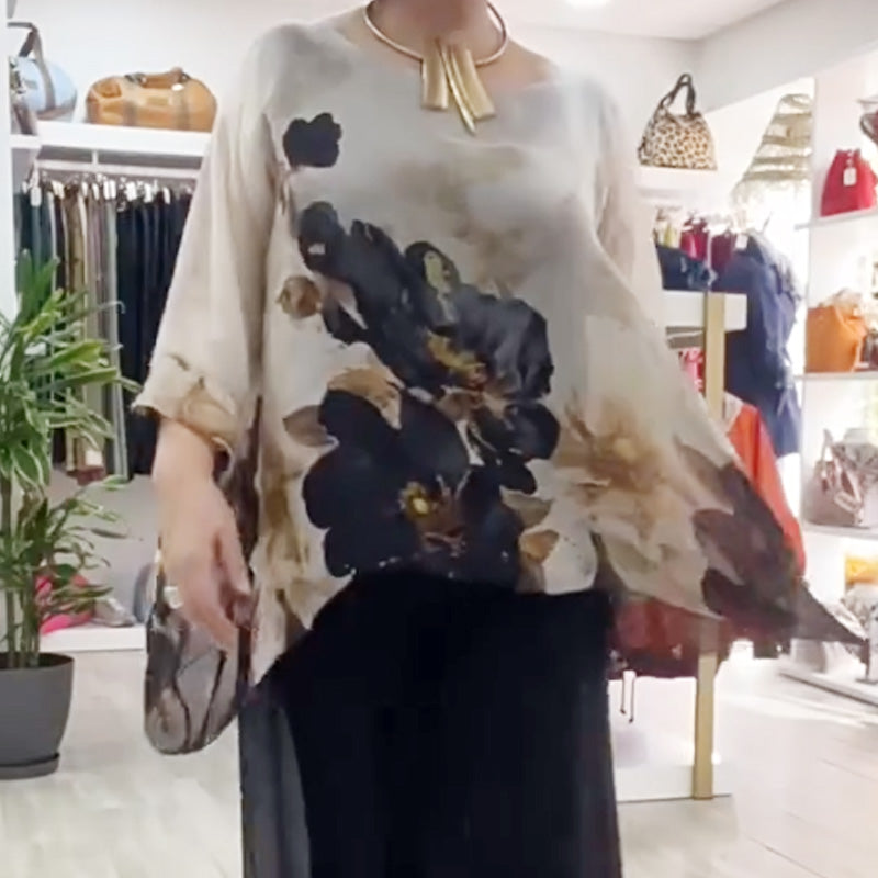 ⏳Time-limited Special⏰Women's Casual Printed Round Neck Top