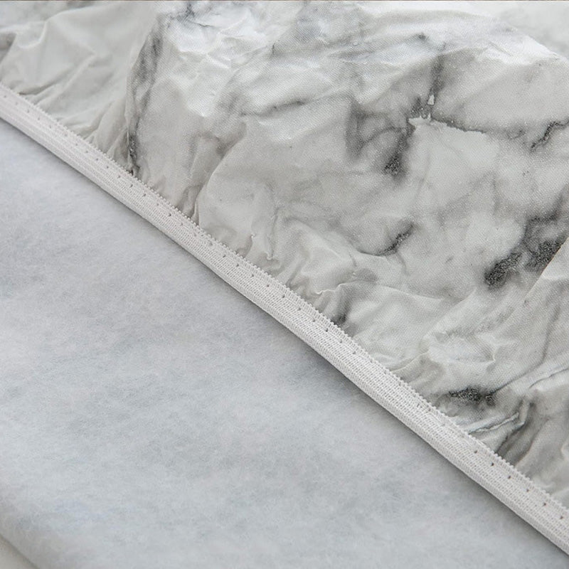 ⏳Time-limited Special⌛Marble Printed Round Fitted Table Cover with Elastic Edges