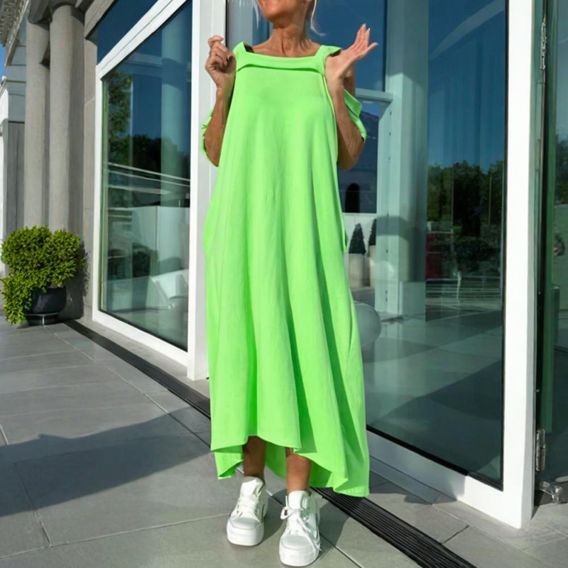 🏖️Summer Specials🌴Women's Cold Shoulder Casual Maxi Dress