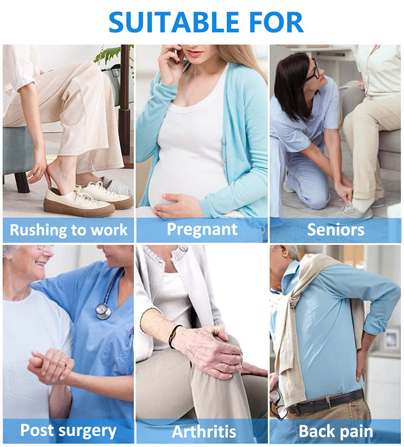 Adjustable Long Shoe Horn with Sock Remover for Seniors🦯