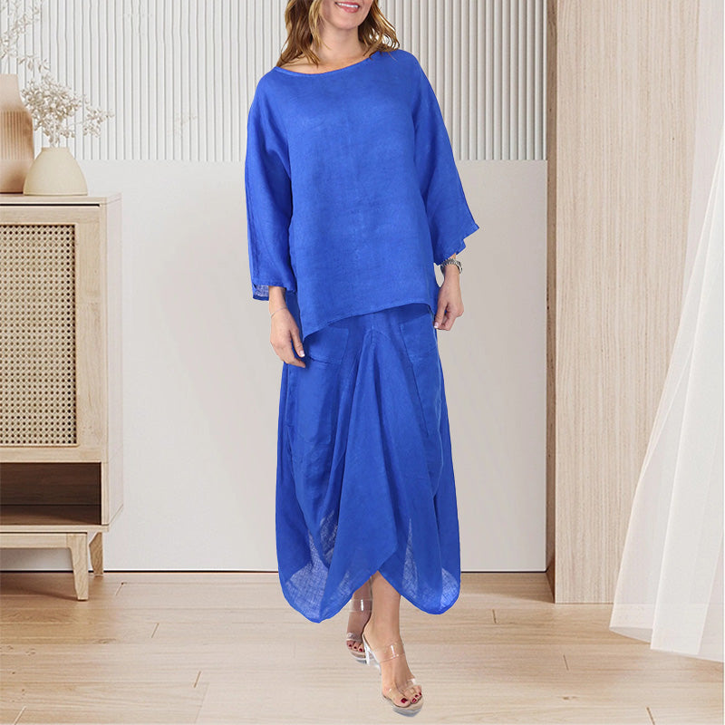 ⏳Time-limited Special⏰Women’s Oversized T-Shirt & Skirt Lounge Set