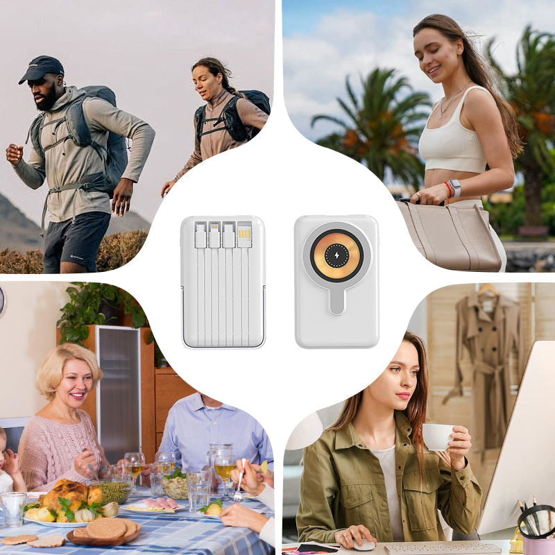 ⏳Time-limited Special🔋Magnetic Wireless Power Bank 10000mAh Fast Chargrs with phone stand