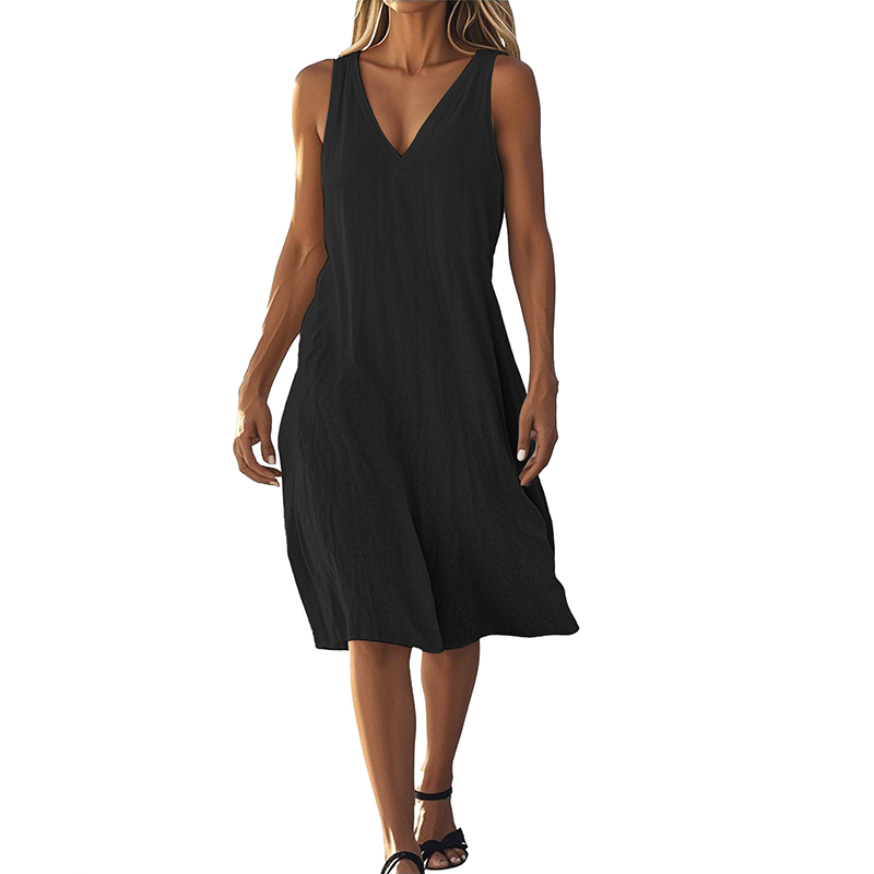 ⏳Time-limited Special⏰Women's Sleeveless V-Neck Dress