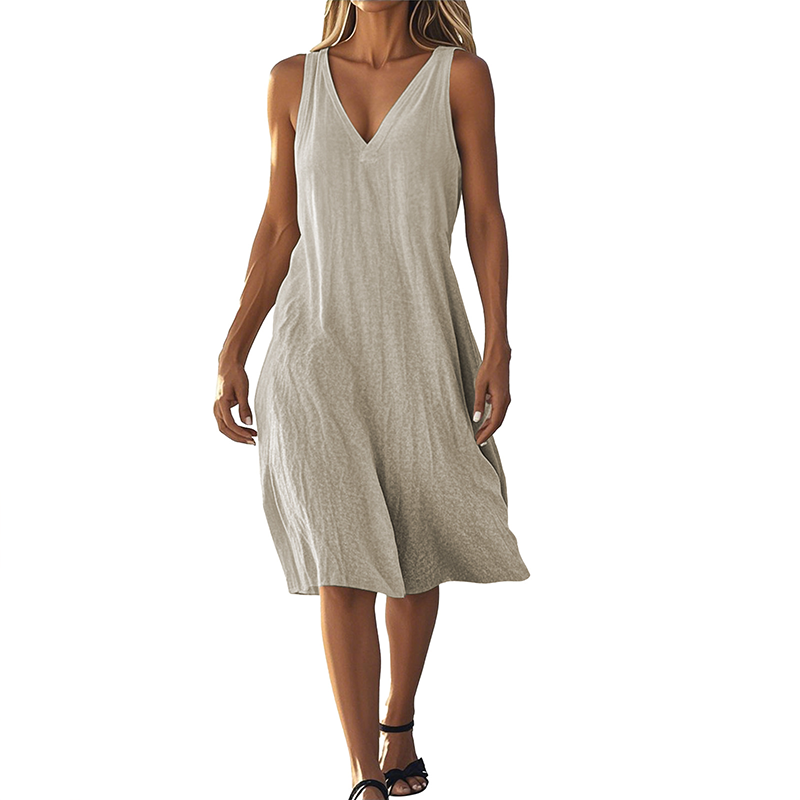 ⏳Time-limited Special⏰Women's Sleeveless V-Neck Dress