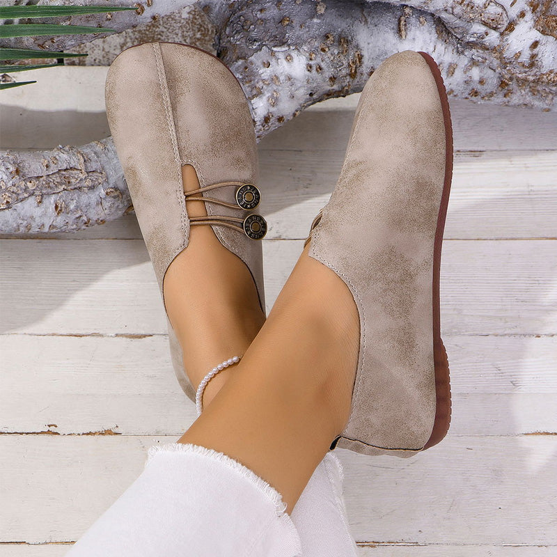 ⏳Time-limited Special⏰Women's New Soft Synthetic Leather Flat Shoes