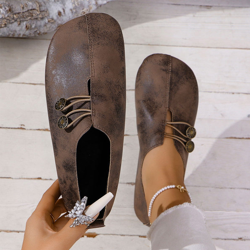 ⏳Time-limited Special⏰Women's New Soft Synthetic Leather Flat Shoes