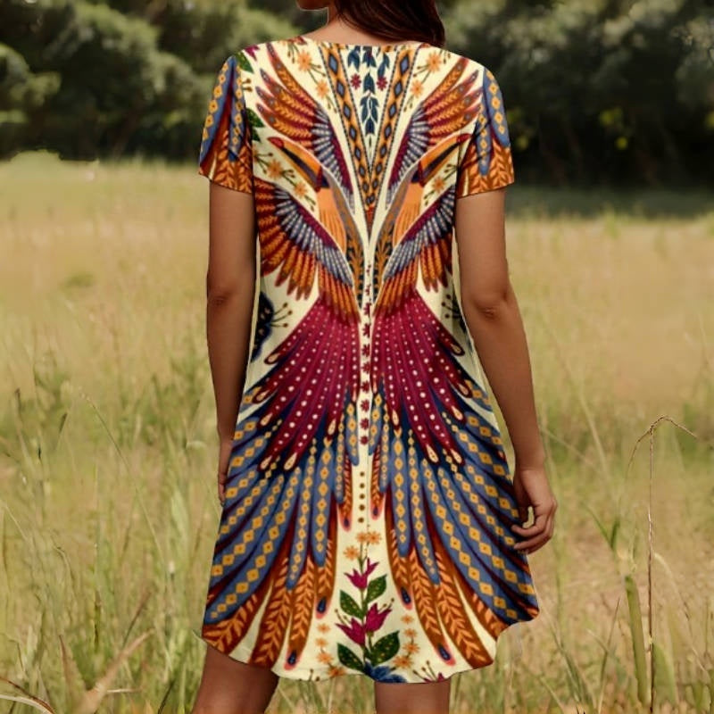 ⏳Time-limited Special⏰Women’s Floral Short Sleeve Dress👗