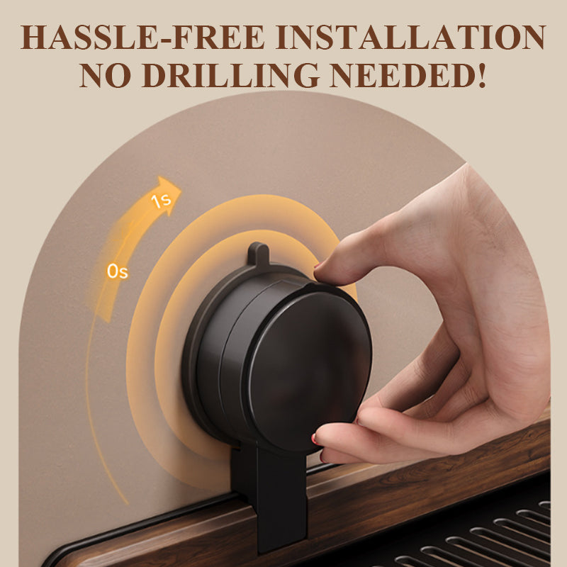 ⏳Time-limited Special⏰Walnut Suction Cup Bathroom Shelf