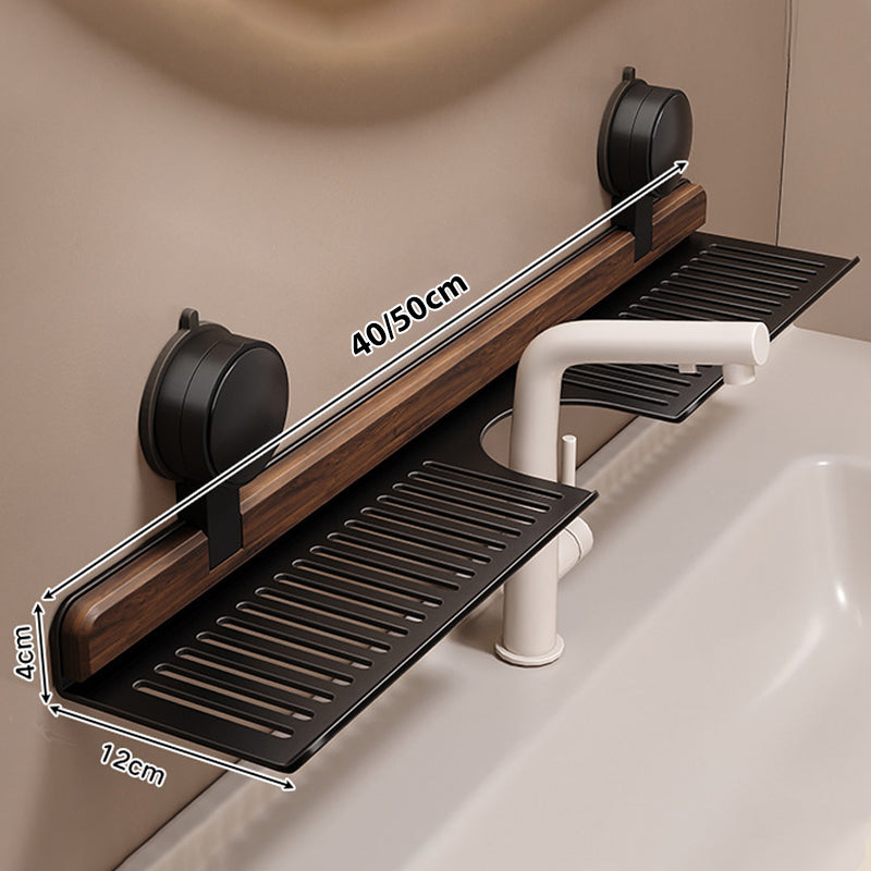 ⏳Time-limited Special⏰Walnut Suction Cup Bathroom Shelf