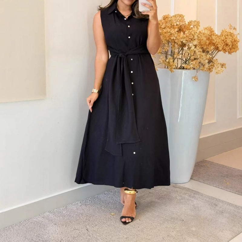 ⏳Time-limited Special⏰Elegant Sleeveless Shirt Dress👗