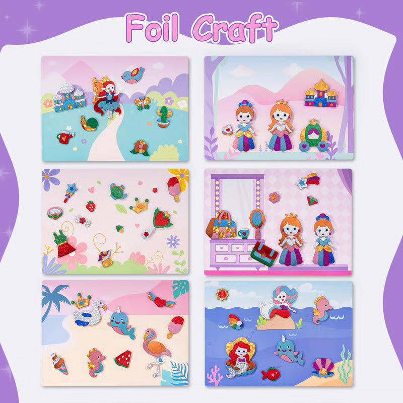⏳Time-limited Special⏰Children's Creative Fun Foil Art Set