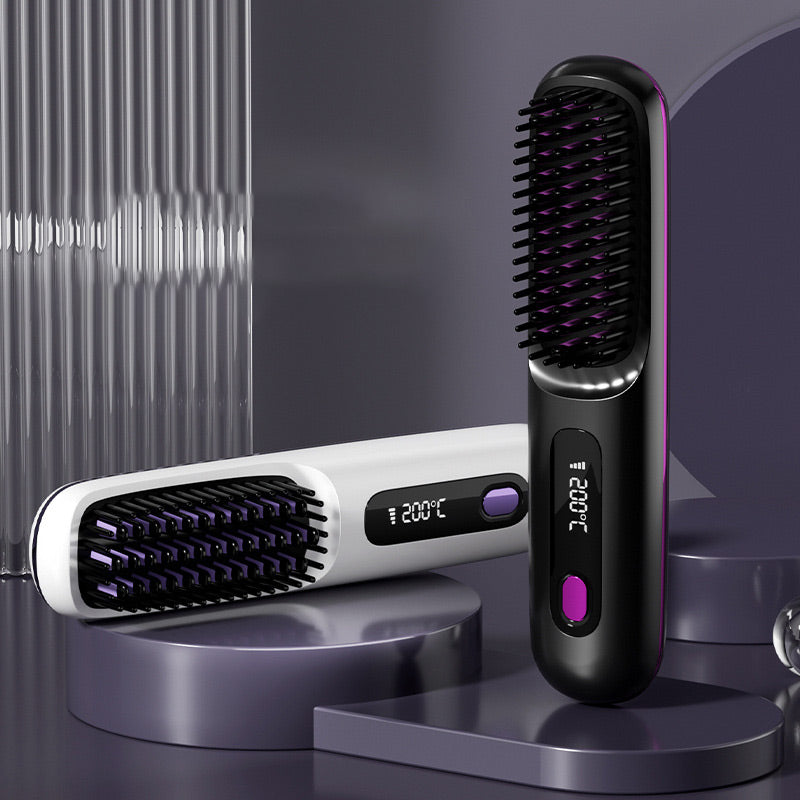 ⏳Time-limited Special⏰Wireless Ceramic Heating Hair Straightening Comb