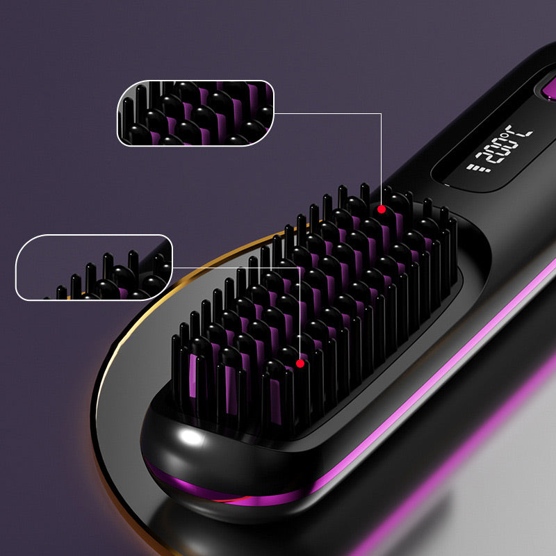 ⏳Time-limited Special⏰Wireless Ceramic Heating Hair Straightening Comb