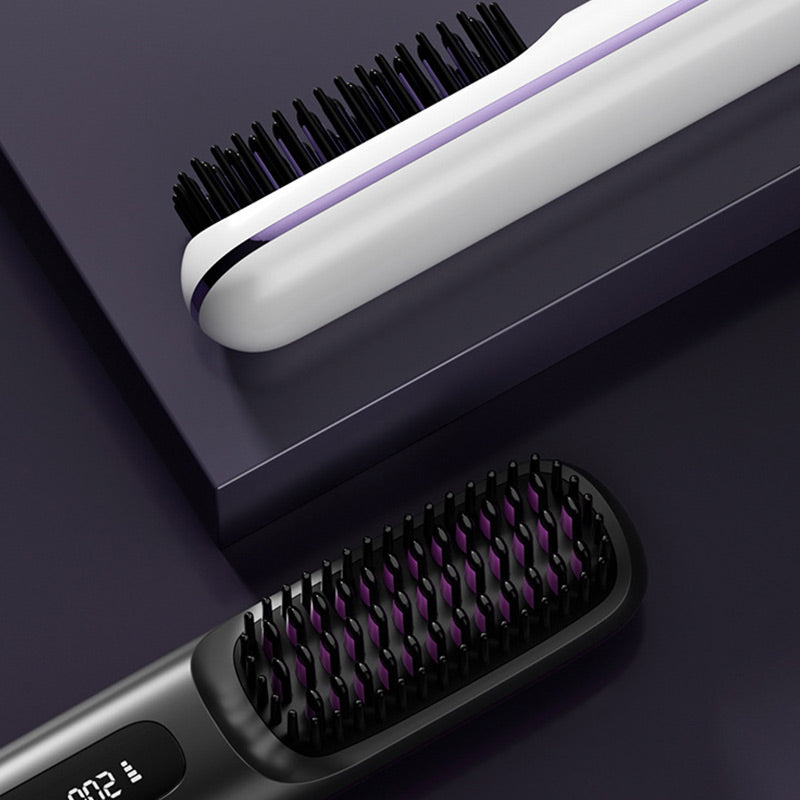 ⏳Time-limited Special⏰Wireless Ceramic Heating Hair Straightening Comb