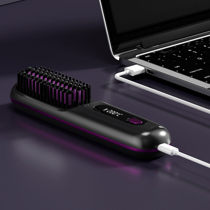 ⏳Time-limited Special⏰Wireless Ceramic Heating Hair Straightening Comb