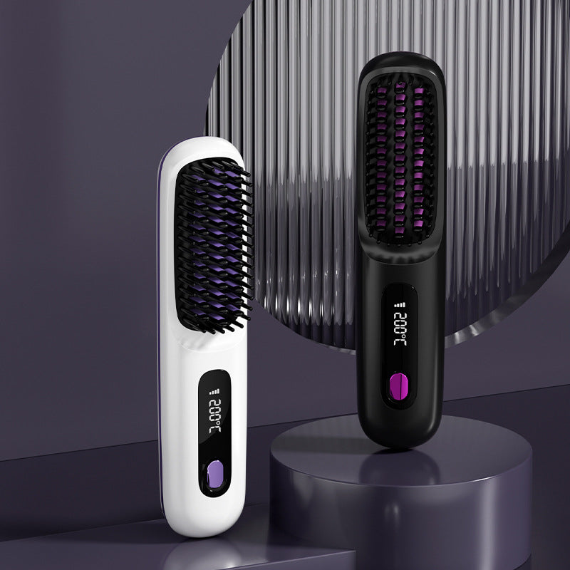 ⏳Time-limited Special⏰Wireless Ceramic Heating Hair Straightening Comb