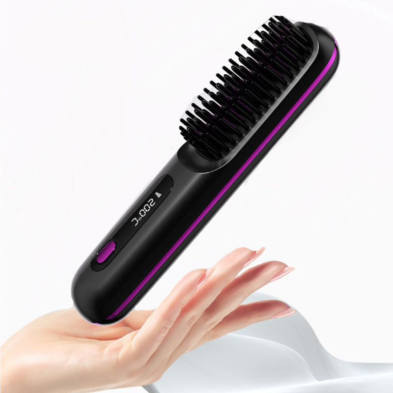 ⏳Time-limited Special⏰Wireless Ceramic Heating Hair Straightening Comb