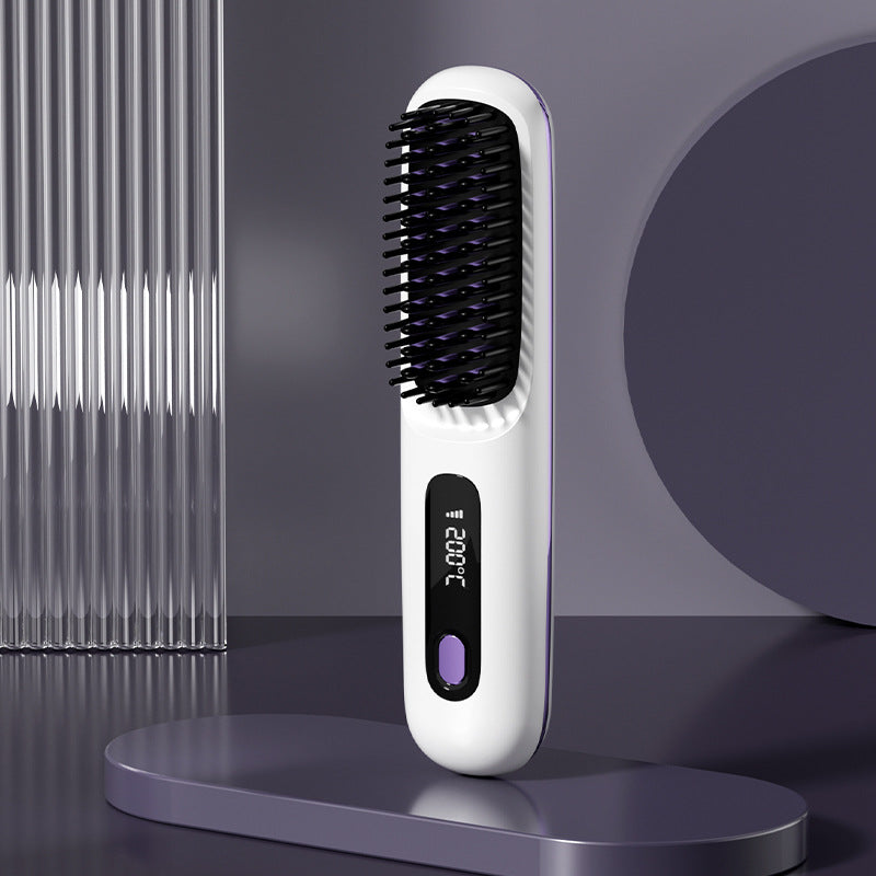 ⏳Time-limited Special⏰Wireless Ceramic Heating Hair Straightening Comb