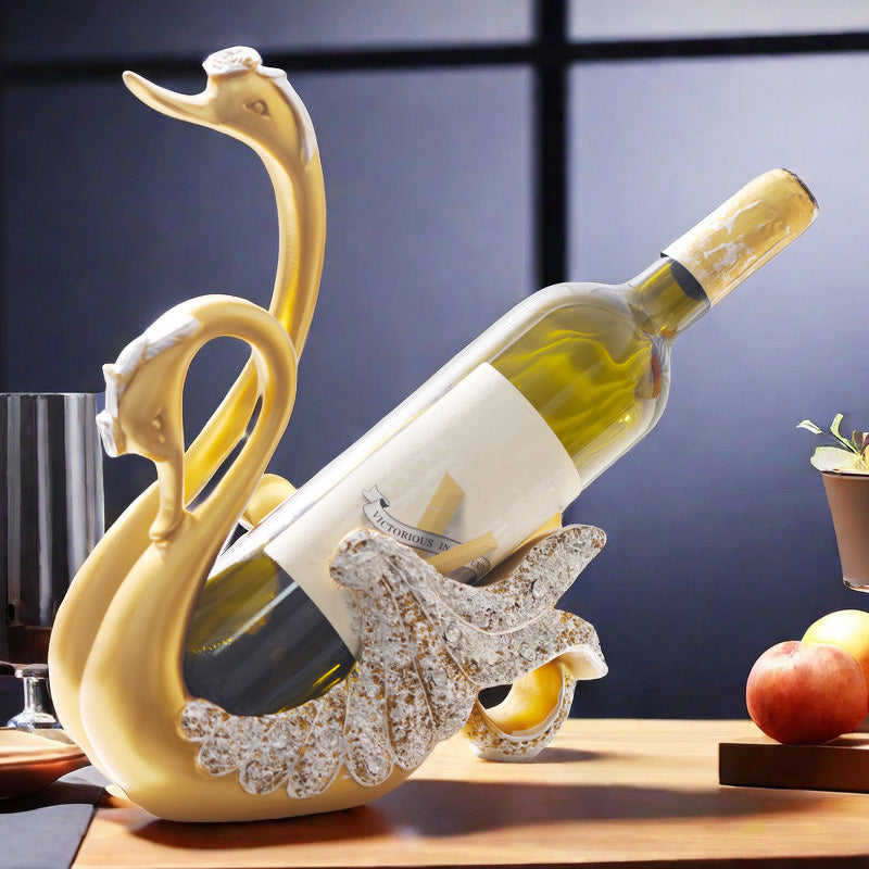 ⏳Time-limited Special⏰Swan Wine Bottle Holder Rack