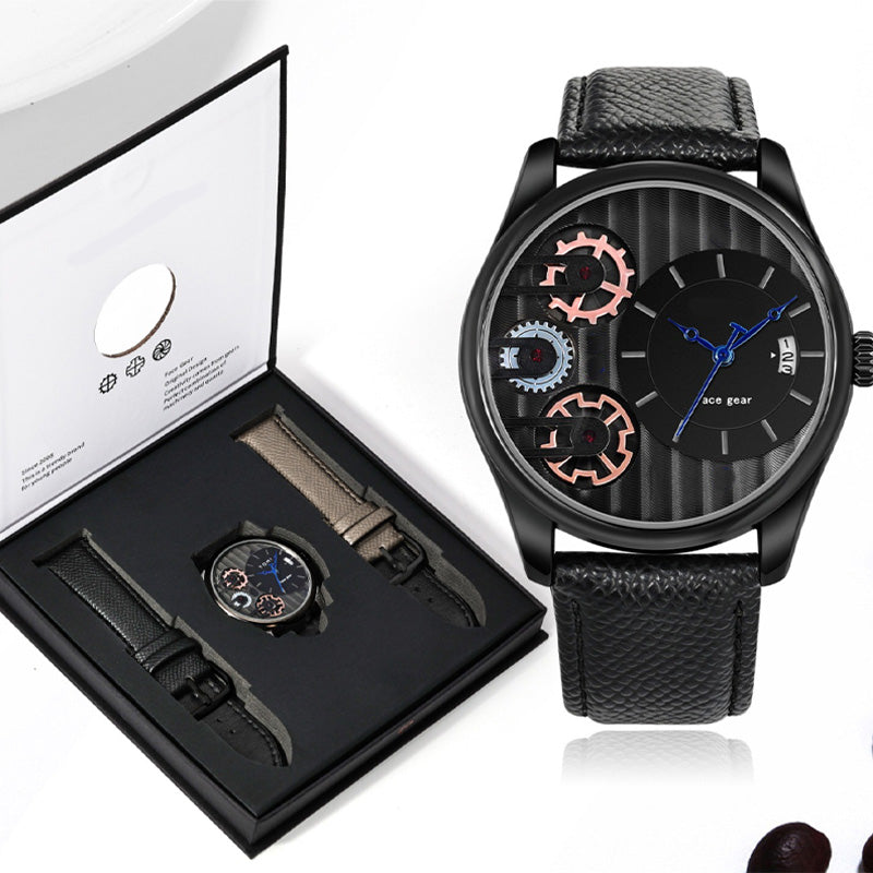 šMen's Fashion Watch & Straps Gift Box Set