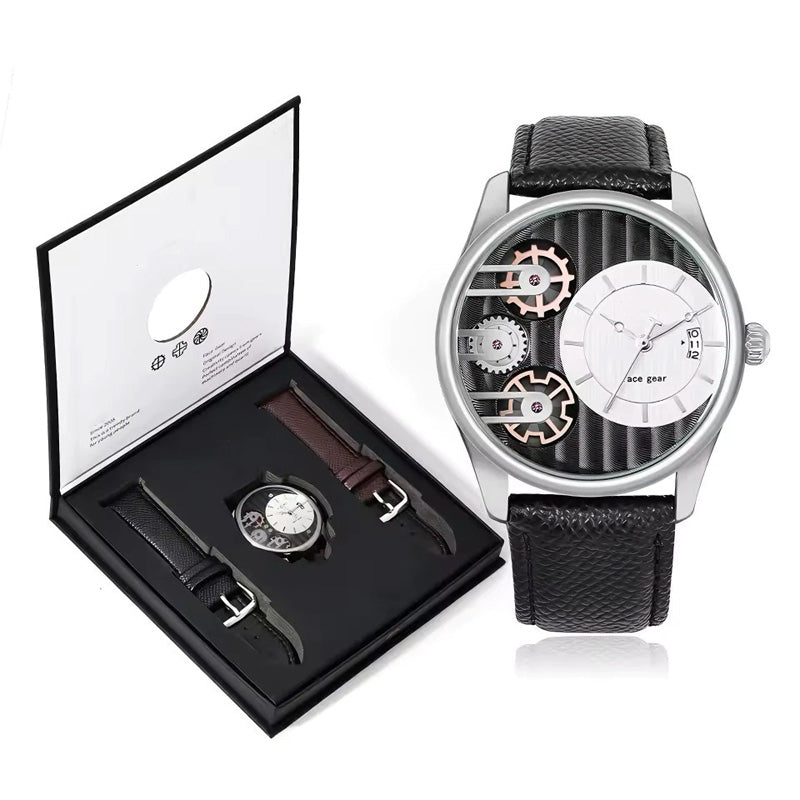 šMen's Fashion Watch & Straps Gift Box Set