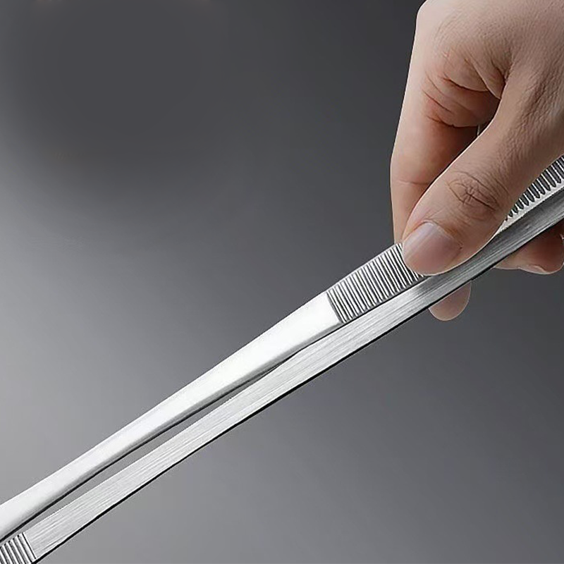 Multi-purpose Stainless Steel Anti-slip BBQ & Baking Tongs