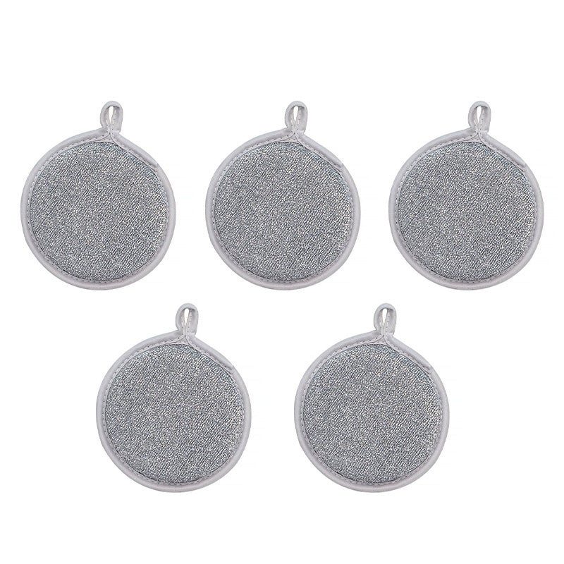 ✨✨Kitchen Double-Sided Round Sponge Scrubber