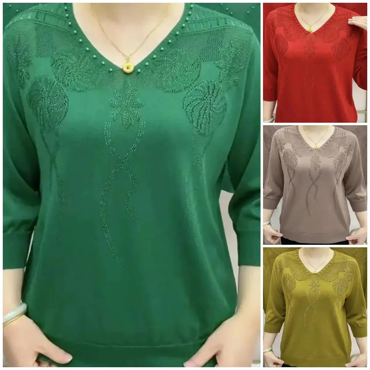 🔥✨HOT SALE✨🎅Two pieces free shipping🔥【M-4XL】 New fashion knitted tops spiyle