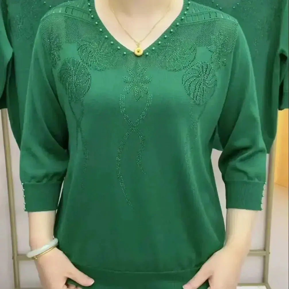 🔥✨HOT SALE✨🎅Two pieces free shipping🔥【M-4XL】 New fashion knitted tops spiyle