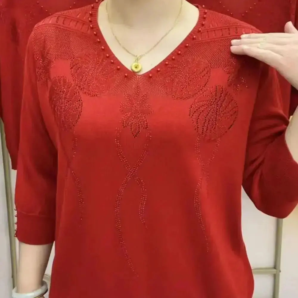 🔥✨HOT SALE✨🎅Two pieces free shipping🔥【M-4XL】 New fashion knitted tops spiyle
