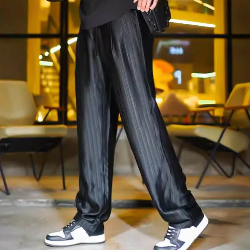 Men Luxury Glossy Casual Suits aiyoumoi