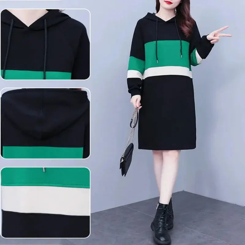Women's Fashion Temperament Hooded Dress(50% OFF) spiyle