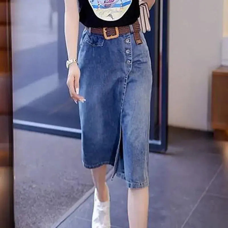 🔥New Year Hot Sale🔥Denim Half Skirt spiyle